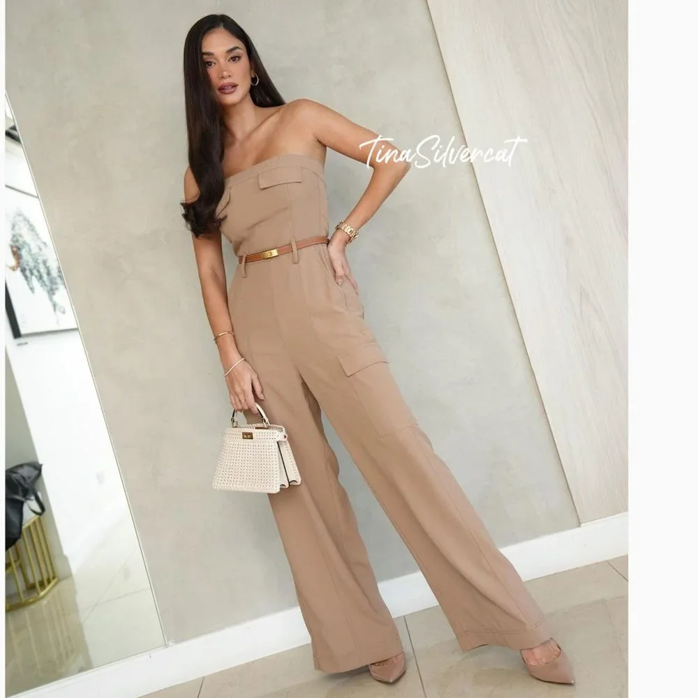 BLOGGER'S FAVE! Zara Belted Cargo Jumpsuit NWT